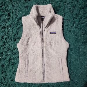 Patagonia Sherpa Fleece Vest Light Grey Zip Up Outdoor Cozy Gorpcore Small